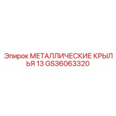 GS36063320 МЕТАЛЛИЧЕСКИЕ КРЫЛЬЯ 13 Epiroc