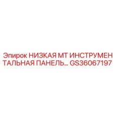 GS36067197 НИЗКАЯ MT ИНСТРУМЕНТАЛЬНАЯ ПАНЕЛЬ Epiroc
