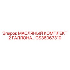 GS36067310 МАСЛЯНЫЙ КОМПЛЕКТ 2 ГАЛЛОНА Epiroc