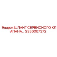 GS36067372 ШЛАНГ СЕРВИСНОГО КЛАПАНА Epiroc