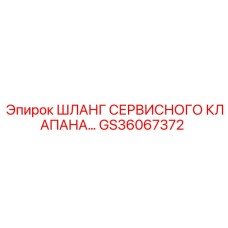 GS36067372 ШЛАНГ СЕРВИСНОГО КЛАПАНА Epiroc