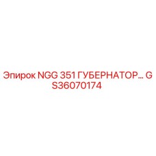 GS36070174 NGG 351 ГУБЕРНАТОР Epiroc