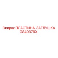 GS40379X ПЛАСТИНА, ЗАГЛУШКА Epiroc