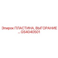 GS4040501 ПЛАСТИНА, ВЫГОРАНИЕ Epiroc