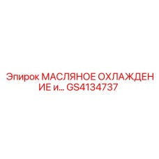 GS4134737 МАСЛЯНОЕ ОХЛАЖДЕНИЕ и... Epiroc