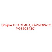 GS5034301 ПЛАСТИНА, КАРБЮРАТОР Epiroc