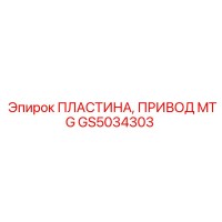 GS5034303 ПЛАСТИНА, ПРИВОД MTG Epiroc