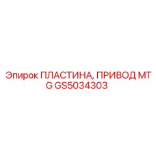 GS5034303 ПЛАСТИНА, ПРИВОД MTG Epiroc