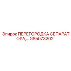 GS5073202 ПЕРЕГОРОДКА СЕПАРАТОРА Epiroc