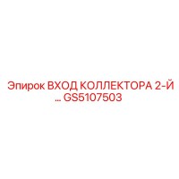GS5107503 ВХОД КОЛЛЕКТОРА 2-Й Эпирок