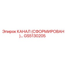 GS5130205 КАНАЛ (СФОРМИРОВАН) Epiroc