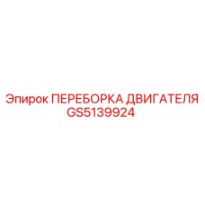 GS5139924 ПЕРЕБОРКА ДВИГАТЕЛЯ Epiroc