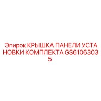 GS61063035 КРЫШКА ПАНЕЛИ УСТАНОВКИ КОМПЛЕКТА Epiroc