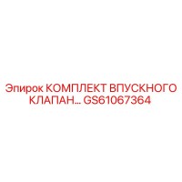GS61067364 КОМПЛЕКТ ВПУСКНОГО КЛАПАНА Epiroc