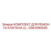 GS61090540 КОМПЛЕКТ ДЛЯ РЕМОНТА КЛАПАНА (2 КОМПЛЕКТА) ДЛЯ ПНЕВМАТИЧЕСКИХ СИСТЕМ Epiroc