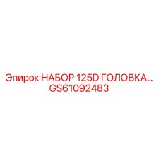 GS61092483 НАБОР 125D ГОЛОВКА by Epiroc