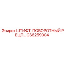 GS6259004 ШТИФТ ПОВОРОТНЫЙ РЕЦП Epiroc