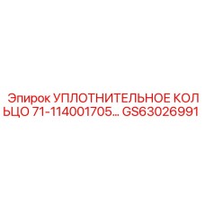 GS63026991 УПЛОТНИТЕЛЬНОЕ КОЛЬЦО 71-114001705 Epiroc