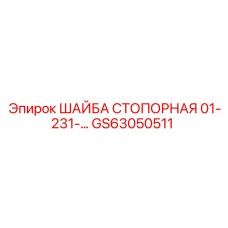 GS63050511 ШАЙБА СТОПОРНАЯ 01-231-… Epiroc