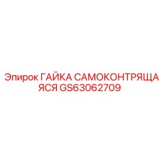 GS63062709 ГАЙКА САМОКОНТРЯЩАЯСЯ Epiroc