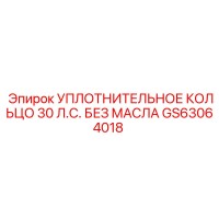 GS63064018 УПЛОТНИТЕЛЬНОЕ КОЛЬЦО 30 Л.С. БЕЗ МАСЛА Эпирок