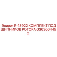 GS63064452 R-13922 КОМПЛЕКТ ПОДШИПНИКОВ РОТОРА Epiroc