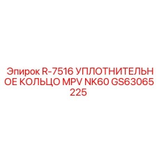 GS63065225 R-7516 УПЛОТНИТЕЛЬНОЕ КОЛЬЦО MPV NK60 Epiroc