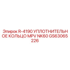 GS63065226 R-4190 УПЛОТНИТЕЛЬНОЕ КОЛЬЦО MPV NK60 Epiroc