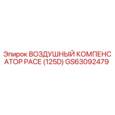 GS63092479 ВОЗДУШНЫЙ КОМПЕНСАТОР PACE (125D) Epiroc