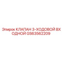 GS63562209 КЛАПАН 3-ХОДОВОЙ ВХОДНОЙ Epiroc