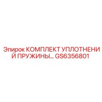 GS6356801 КОМПЛЕКТ УПЛОТНЕНИЙ ПРУЖИНЫ Epiroc