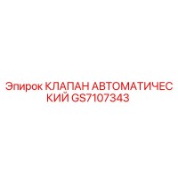 GS7107343 КЛАПАН АВТОМАТИЧЕСКИЙ Epiroc