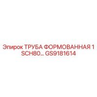 GS9181614 ТРУБА ФОРМОВАННАЯ 1 SCH80 Epiroc