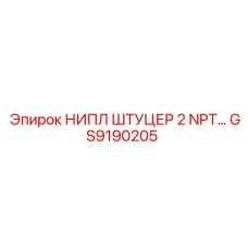 GS9190205 НИПЛ ШТУЦЕР 2 NPT… Epiroc