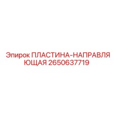 2650637719 ПЛАСТИНА-НАПРАВЛЯЮЩАЯ Epiroc