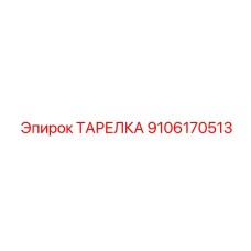 9106170513 ТАРЕЛКА Epiroc