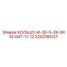 2253185127 КОЛЬЦО-М-30-5-39-9Х10-04Т-11-12 Epiroc