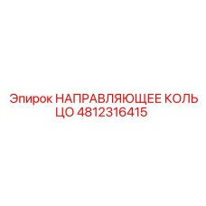 4812316415 НАПРАВЛЯЮЩЕЕ КОЛЬЦО Epiroc