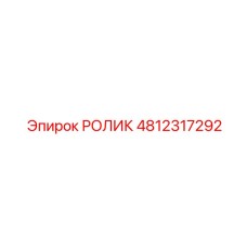 4812317292 РОЛИК Epiroc