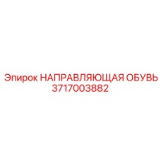 3717003882 НАПРАВЛЯЮЩАЯ ОБУВЬ | Epiroc