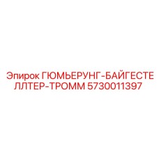 5730011397 ГЮМЬЕРУНГ-БАЙГЕСТЕЛЛТЕР-ТРОММ Epiroc