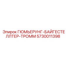 Комплект амортизаторов ГЮМЬЕРУНГ-БАЙГЕСТЕЛЛТЕР-ТРОММ Epiroc арт.5730011398