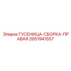 2651941557 ГУСЕНИЦА-СБОРКА-ПРАВАЯ Epiroc