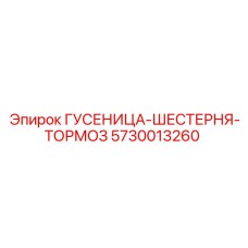 5730013260 Гусеница-шестерня тормоз Epiroc