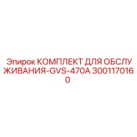 3001170160 КОМПЛЕКТ ДЛЯ ОБСЛУЖИВАНИЯ-GVS-470A Epiroc
