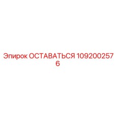 1092002576 ОСТАВАТЬСЯ Эпирок