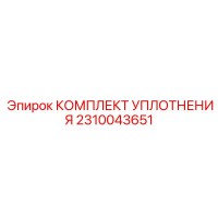 2310043651 КОМПЛЕКТ УПЛОТНЕНИЯ Epiroc