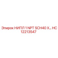 HC12213547 НИПЛ 1 NPT SCH40 X Epiroc