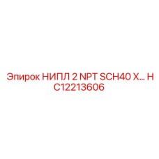 HC12213606 НИПЛ 2 NPT SCH40 X Epiroc
