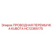 HC12365175 ПРОВОДНАЯ ПЕРЕМЫЧКА KUBOTA Epiroc